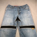 Vtg Icon Motorsports Victory Pants  Jeans 34x35 Motorcycle Biker Denim Riding