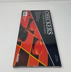 Kangaroo Checkers Classic Folding Board Game - Red black Interlocking Pieces