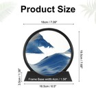 Moving Sand Art Liquid Motion  7  Sand Art Display  Blue black Frame 