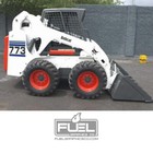 Bobcat 773 Skid Steer Loader Striped Side Premium Vinyl Decals - Equipment Decal
