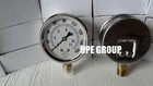 25 Pack Liquid Filled Pressure Gauge Compressor 2 5  Dial 160 Psi Lower Mnt 1 4 
