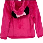 Disney Minnie Mouse Hoodie Toddlers 3t Plush Hooded Sweatshirt Tunic Pink Ears