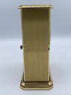 Vintage Chelsea Brass Quartz Desk Mantle Clock Tested Working Heavy Wells Fargo
