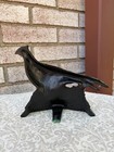 Vtg Wright Cast Iron Pheasant Bird Doorstop Hunting Country Display Euc