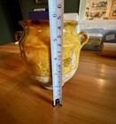 Authentic Antique 1800s French Confit Pot - Yellow - Hard-to-find Small   5 5  