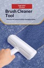 Chumchum Ruler Pet Hair Remover Roller White Purple For Clothes Carpet