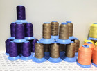 38 Pc Robison-anton Embroidery Thread 1100 Yd Purple Yellow Orange Lot Sewing