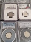 Mix Lot Of 30 U s a - Coin s    graded  slabbed   1919-d Dime  1853 Quarter     