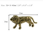 1 Pc Brass Lion Figurine Statue House Office Table Decoration Animal Figurines