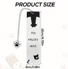 Black Cat Bookmark For Reading Women Inspirational Funny Cute Metal Book Mark   