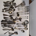 95 Pc Antique Vintage Silverplate Flatware Lot Random Brands