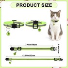 18pcs Reflective Cat Collars Breakaway Kitten 7 5-12 5 Inch  Multicolor