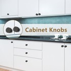  6 Pack Black Cabinet Knobs Dresser Knobs  Matte Black Drawer Knobs Kitchen Kn  