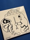 Inukshuit Wall Tile - Art Design By Angus C Kaanerk Inuit Aboriginal Artist 6x6