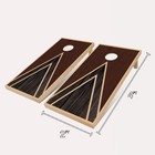 Cornhole Boards Set - Regulation Size 4x2 3x2ft Solid Wood Corn Hole Game Set   