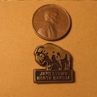 Buffalo Bison Lapel Pin Jamestown North Dakota Worlds Largest Buffalo Plastic
