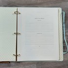 Kate Spade Wedding Planner Binder Mint Blue Gold Ring Organizer Book New