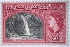 Travelstamps  1953 Trinidad   Tobago Sc 81-60   Qeii   Blue Basin Waterfall Mognh