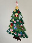 Felt Christmas Tree With Ornaments Xmas Gift Wall Hanging Decor