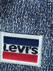 Vtg 70s Levis Denim Socks Nos Deadstock Orlon Blend Blue Marled Usa Made 10-13