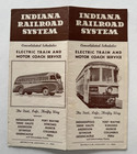 Vintage 1940 Indiana Railroad System Timetable Rr Electric Train Motor Coach Bus