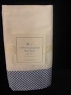 Pottery Barn Kids Baby Blue Gingham Check Crib Skirt Dust Ruffle Tailored