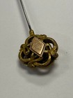 Antique Victorian Hatpin Gold Filled Filigree Scroll Hatpin - 9 25 