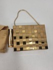 Vintage Gold Glam Purse Compact Powder Case Cigarette Holder Comb Lipstick Metal