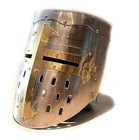 Dark Knight Great Helmet   Silver Crusader Helmet  Viking Helmet