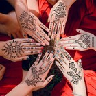 24 Sheets Henna Tattoo Stencils Kit For Hand  Indian Arabian Temporary Tattoo   