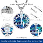 Eusense Nudo De Bruja Plata 925 Original Witches Knot Necklace Tetragrammaton   