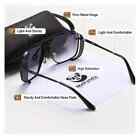Premium Black Frame Black Lenses Men Women Aviator Sunglasses With Case Uv