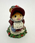 Wee Forest Folk M-146 Miss Noel Maroon Red Wff New In Box 1987 Anne Petersen