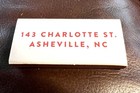 Gan Shan Station  Asheville Nc  Slim Full Unstruck Matchbox