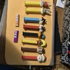 Looney Tunes Pez Dispensers Lot Of 8 Bugs Bunny Sylvester Taz Santa