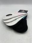 Adidas Girl s Superlite Super No-show Socks Size Large 3y-9 White black New