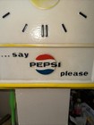 Vintage 1957 Say Pepsi Please Pepsi-cola  Clock Lighted Sign Merritt Works
