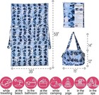100  Turkish Beach Towel Convertible Into A Beach Bag Blanket Multi-functional