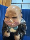 Vintage Winston Churchill Humorous Whimsical Chalkware Plaster Coin Bank Rare