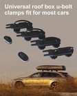 4 Pcs Stainless Steel Universal Roof Box U-bolt Clamps Van Mounting Accessory 