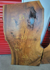 Pair Of Black Walnut Slab Lumber Shelf Table  Kiln Dried