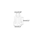 50 Pcs Plastic Gears 8 Teeth 82a Plastic Motor Gear White Module 0 5