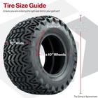 Set Of 4 Gtw Predator 20  All Terrain Golf Cart Tires For Lifted Carts 20x10-10