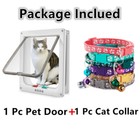 Dog Cat Magnetic Flap Screen Door Pet Puppy Magnetic Lockable Entry Gate Frame