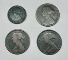 Nova Scotia 4 Coin Lot 1861-1864 Cent   1 2 Cent