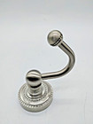 Brushed Nickel Decorative Beaded Wall Hook Single Robe Coat Towel Holder
