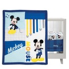 Lambs   Ivy Disney Baby Forever Mickey Mouse 3-piece Blue Crib Bedding Set