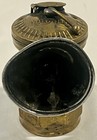Vtg Auto   lite Universal Lamp Co  Brass Carbide Miner   s Lamp   Justrite Tin Flask