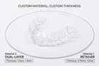 Custom Clear 2 Retainers For Teeth -upper And Lower  free 3-way Shipping 