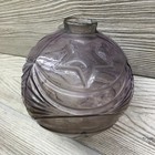 Goshen Moon   Stars Lightning Rod Ball Purple Glass Antique Vintage Kay